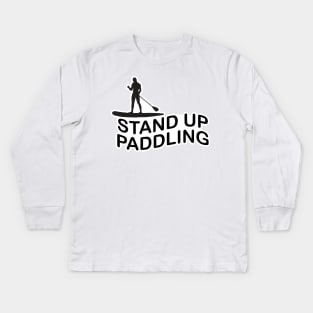 Stand up Paddling Kids Long Sleeve T-Shirt